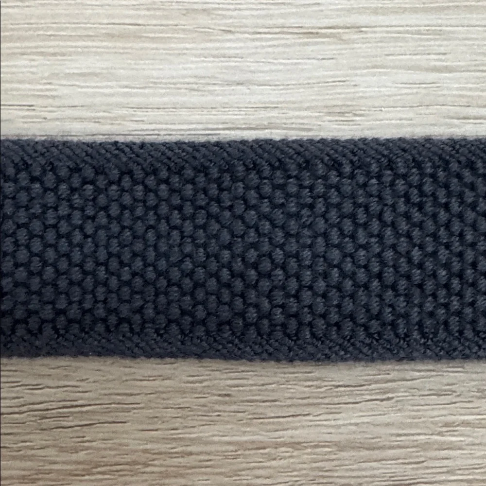 Polo Ralph Lauren Brown Leather and Navy blue Woven Belt.